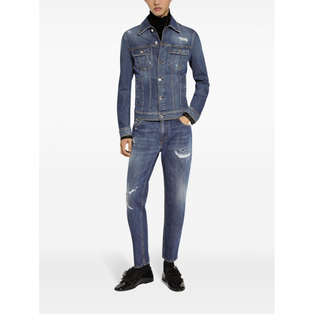 Men's 'Buttoned' Denim Jacket