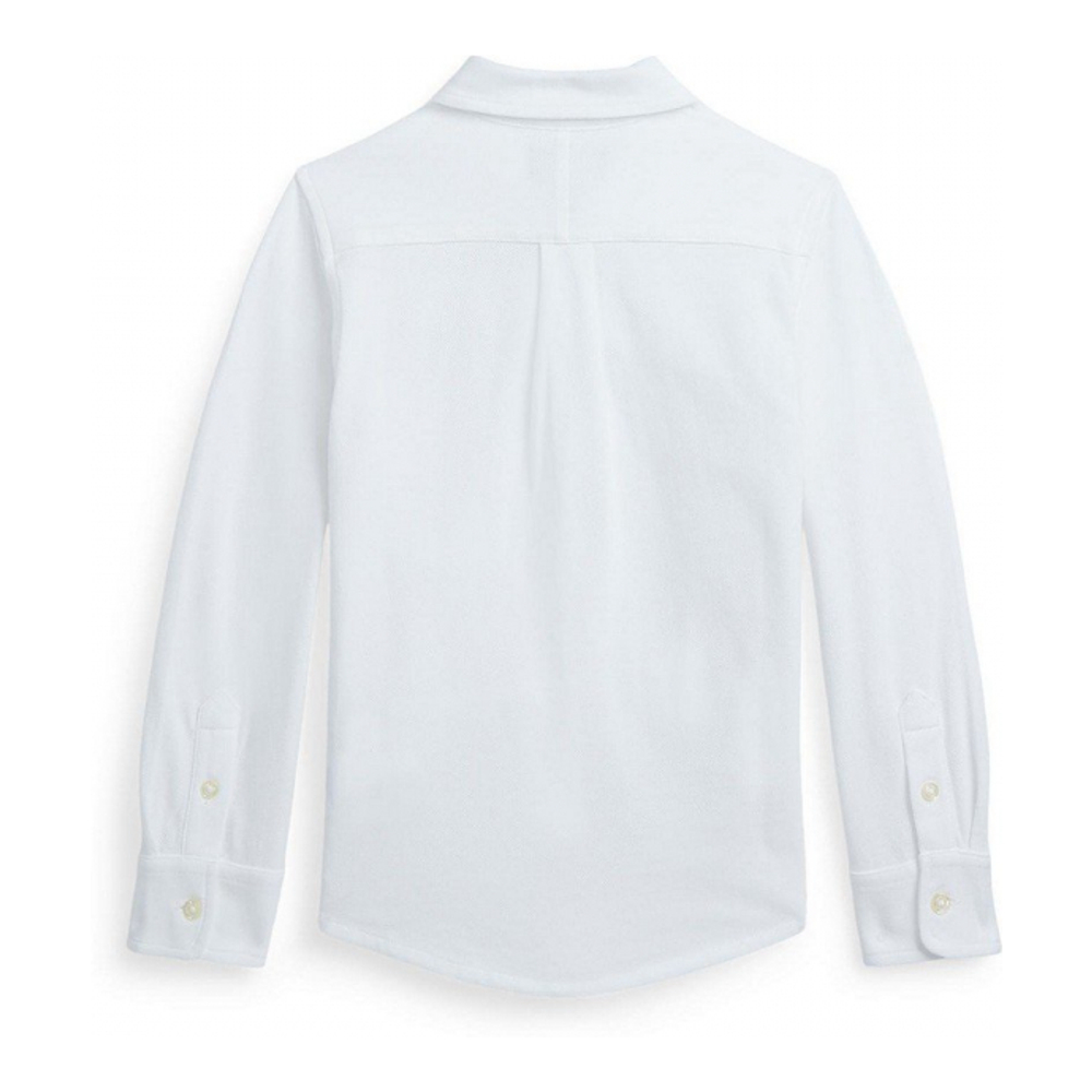 'Featherweight Cotton Mesh Shirt' pour Garçons