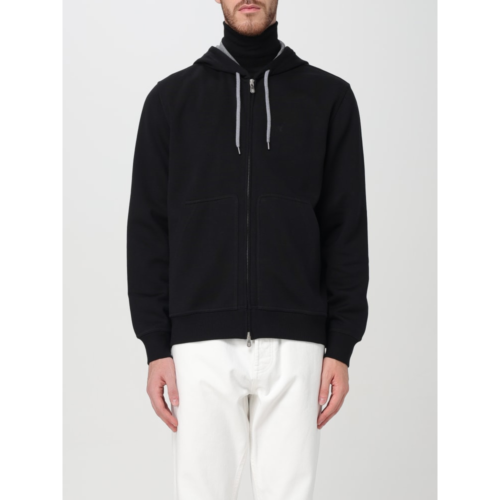 Men's 'Mélange-Effect Zipped' Hoodie