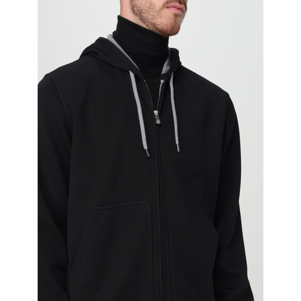 Men's 'Mélange-Effect Zipped' Hoodie