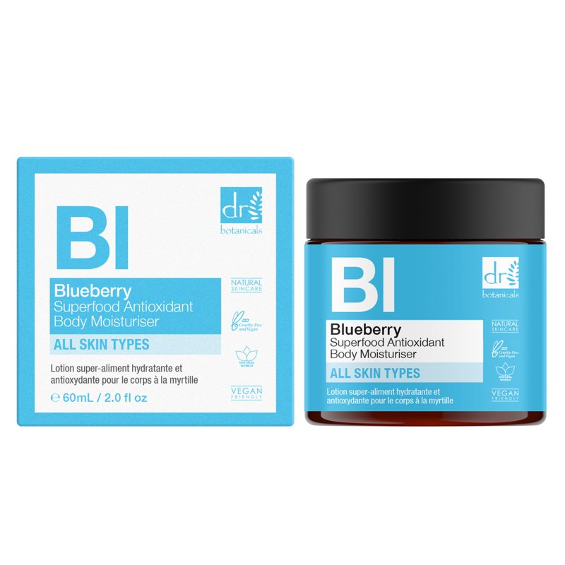 'Blueberry Superfood Antioxidant' Body Moisturizer - 30 ml