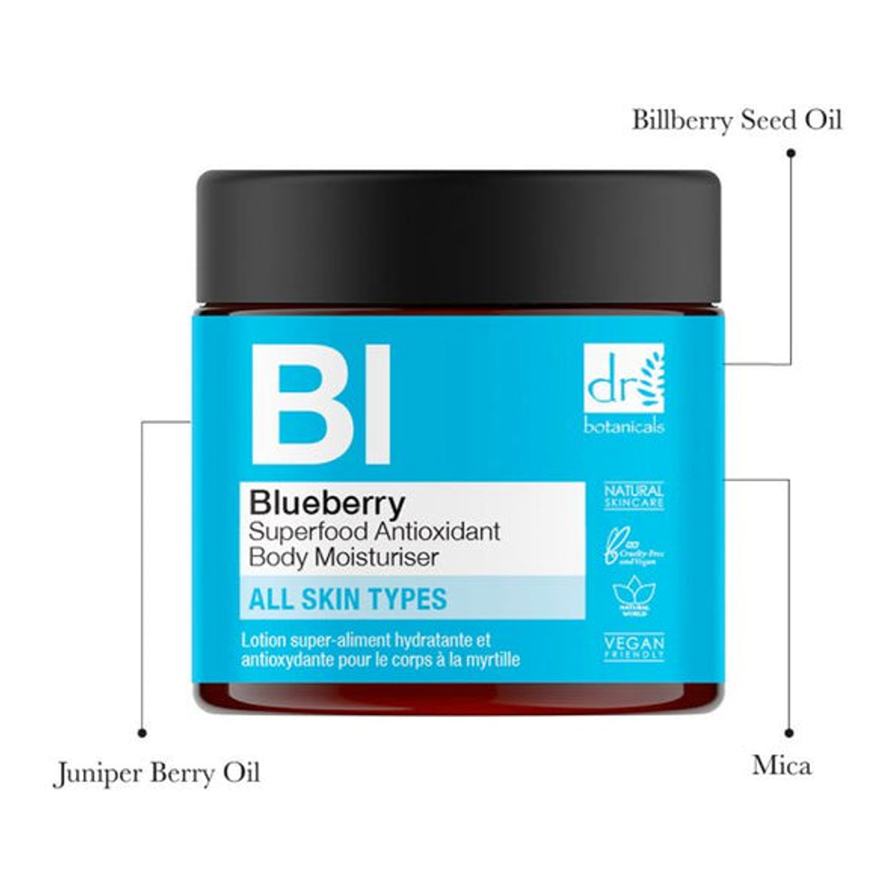 'Blueberry Superfood Antioxidant' Body Moisturizer - 30 ml