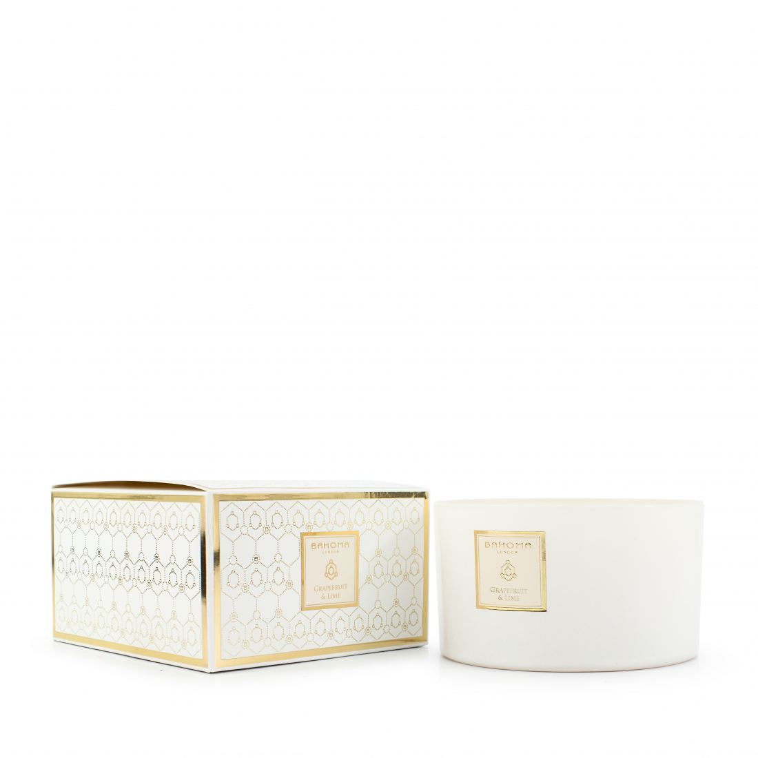 Bougie 3 mèches 'Pearl' - Grapefruit & Lime 400 g