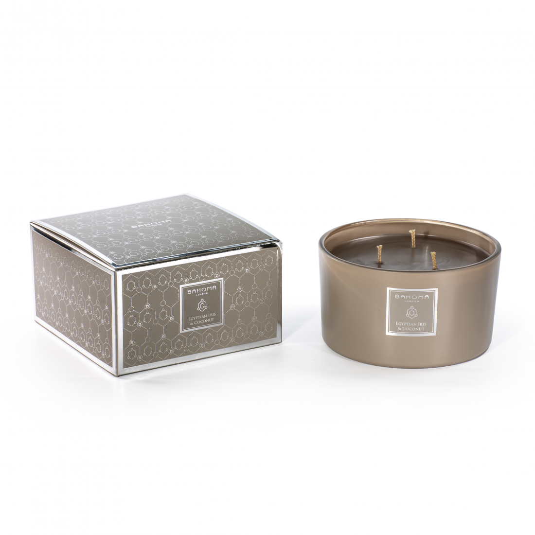 Bougie 3 mèches 'Sand - Egyptian Iris & Coconut' - 400 g