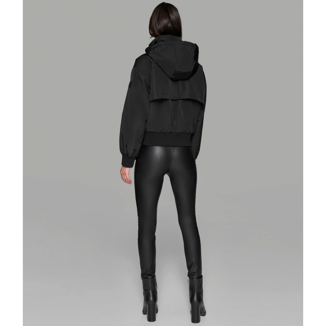 'Cropped Logo Bomber Jacket' pour Femmes