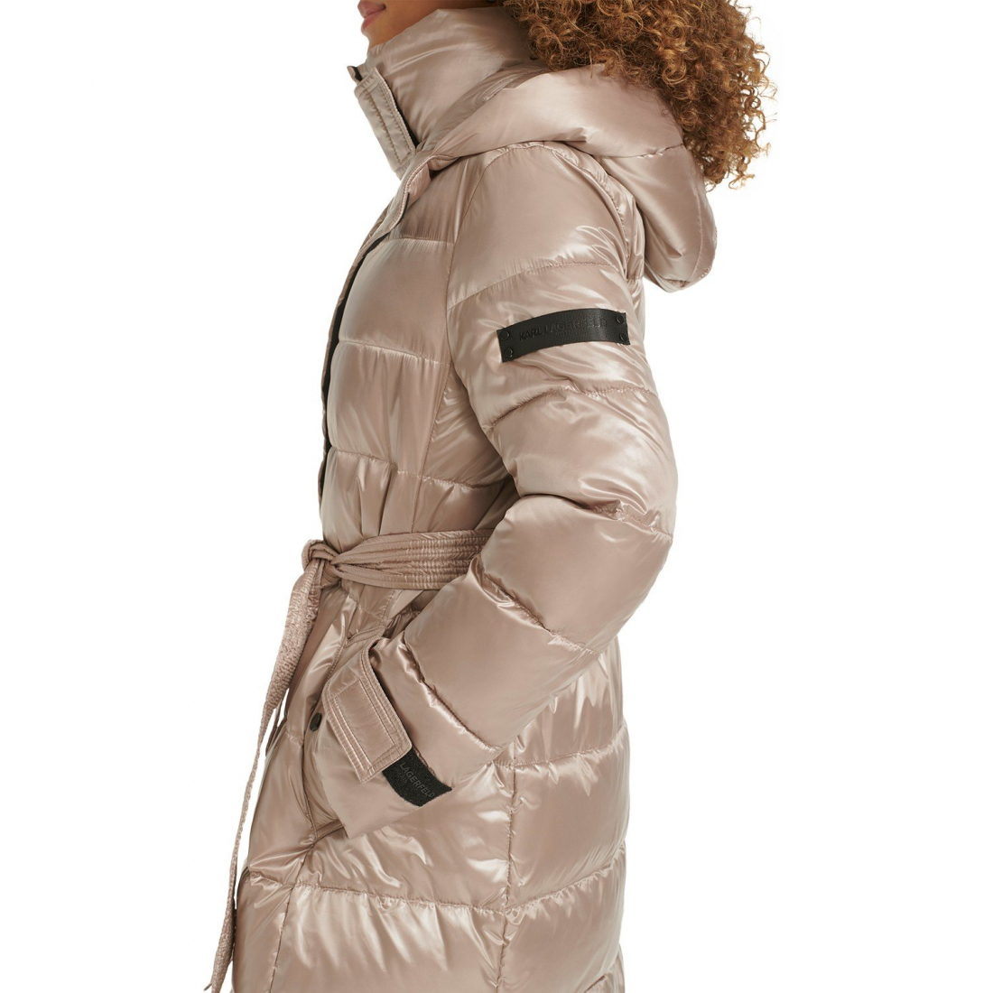 Manteau matelassé 'Shine Hooded Belted' pour Femmes