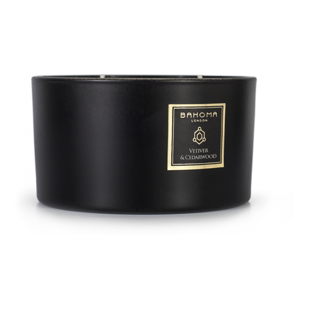 Bougie 3 mèches 'Obsidian - Cedarwood & Vetiver' - 400 g