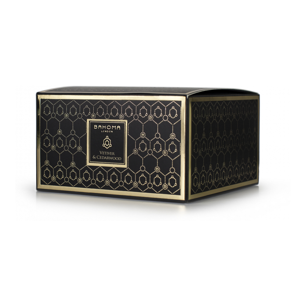 Bougie 3 mèches 'Obsidian - Cedarwood & Vetiver' - 400 g