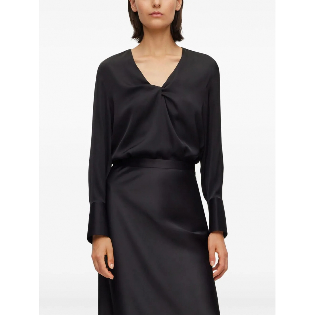 Blouse à manches longues 'Twist-Detailing' pour Femmes