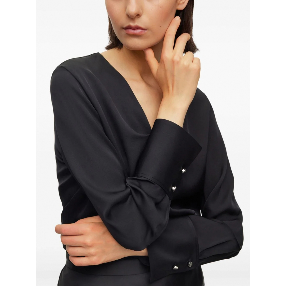 Blouse à manches longues 'Twist-Detailing' pour Femmes