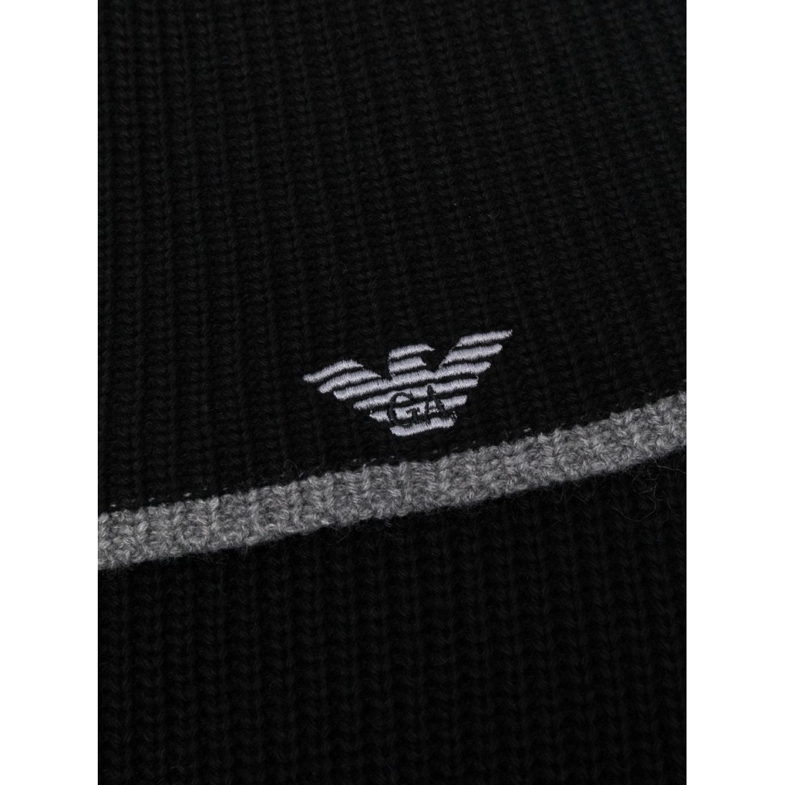 'Embroidered Logo' Wollschal für Herren