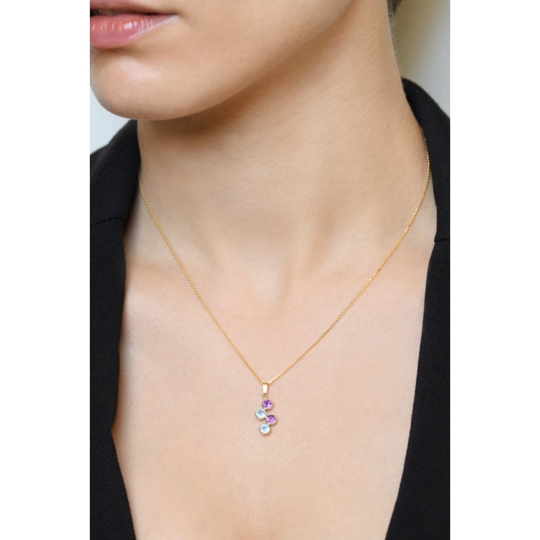 Pendentif sur chaine 'Quadra' pour Femmes