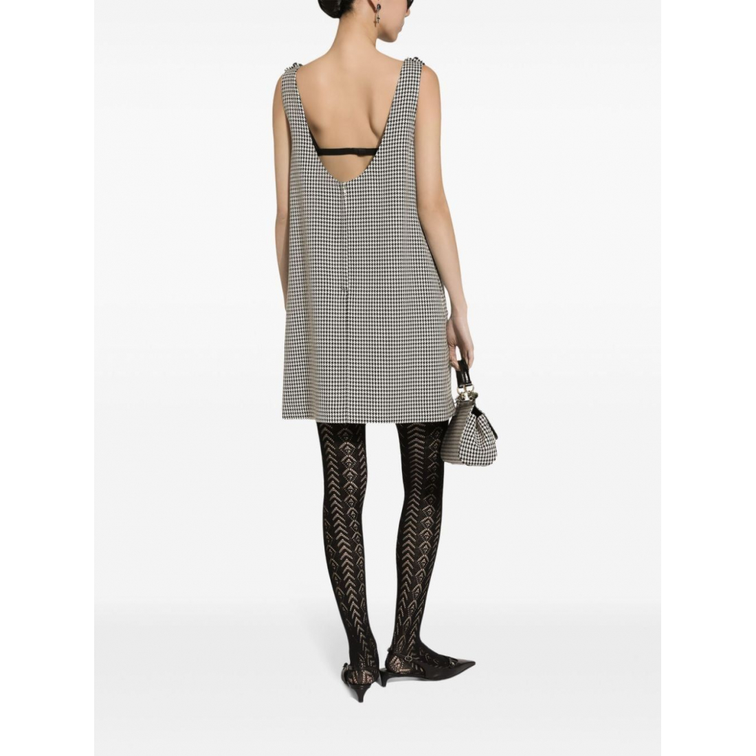 Robe sans manches 'Houndstooth-Pattern' pour Femmes