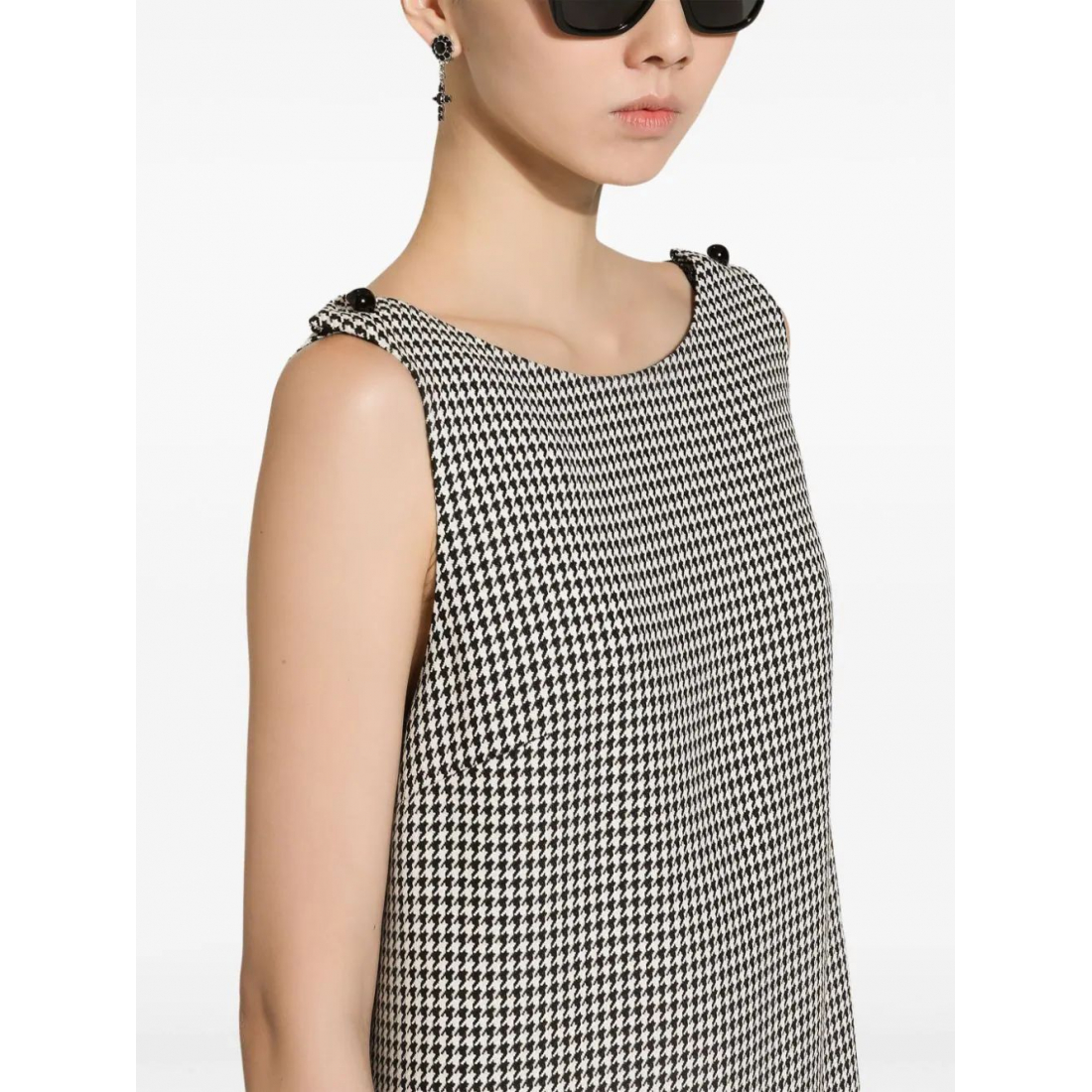 Robe sans manches 'Houndstooth-Pattern' pour Femmes