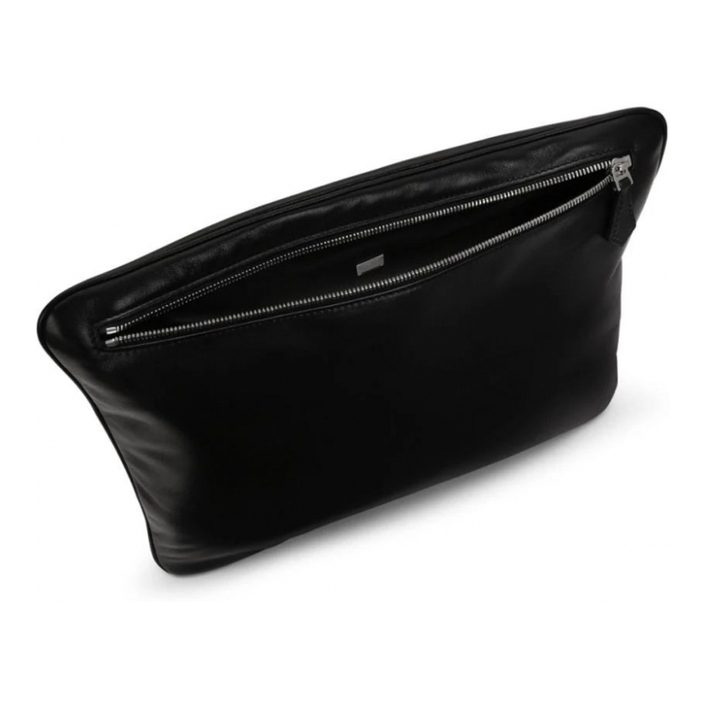 'Logo-Print' Abendtasche für Herren