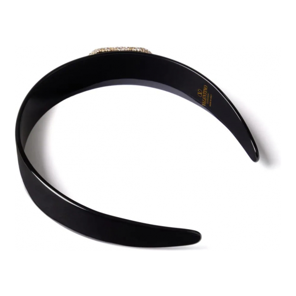 Serre tête 'VLogo Signature Crystal-Embellished' pour Femmes