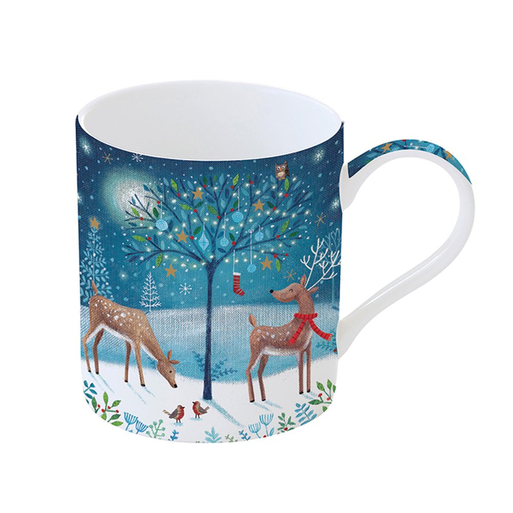 Set Of 4 Porcelain Cups 350 ml In Gift Box With Love At Christmas Ass.2