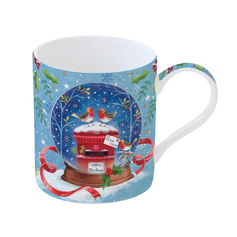 Set Of 4 Porcelain Cups 350 ml In Gift Box With Love At Christmas Ass.2