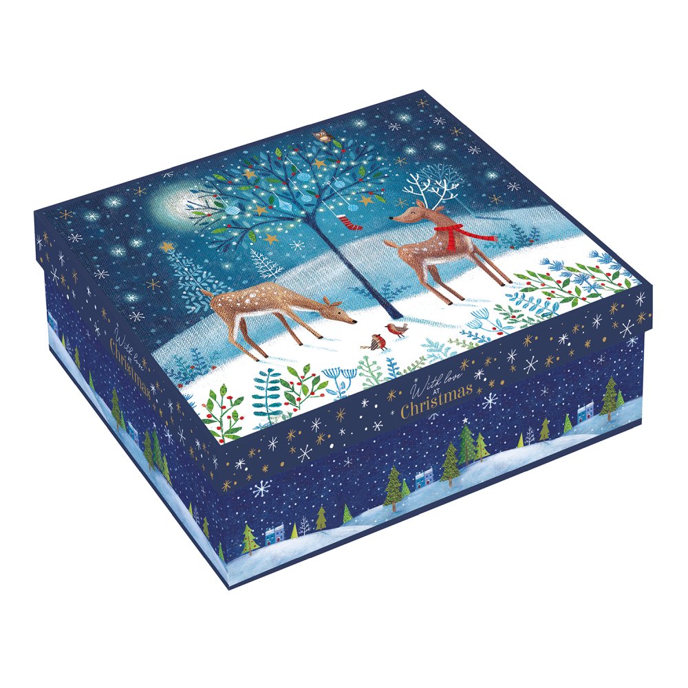 Set Of 4 Porcelain Cups 350 ml In Gift Box With Love At Christmas Ass.2