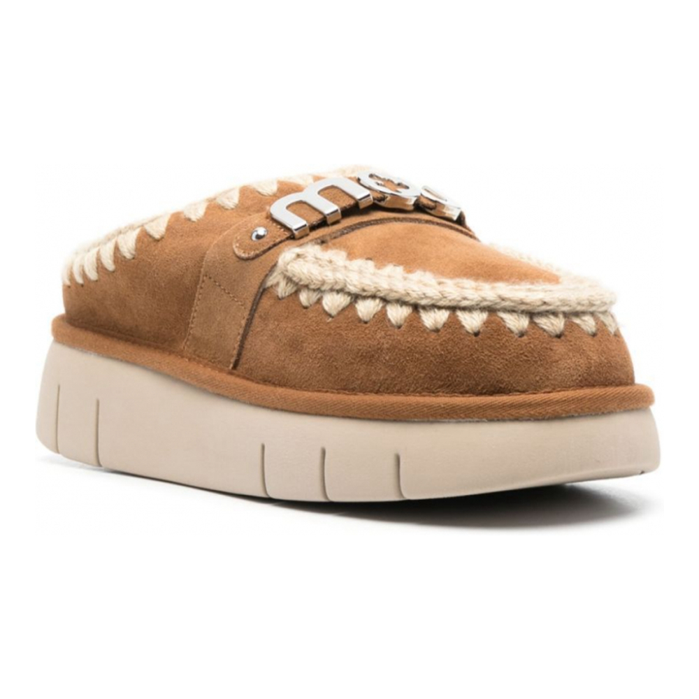 Women's 'Logo-Plaque Chunky' Slippers