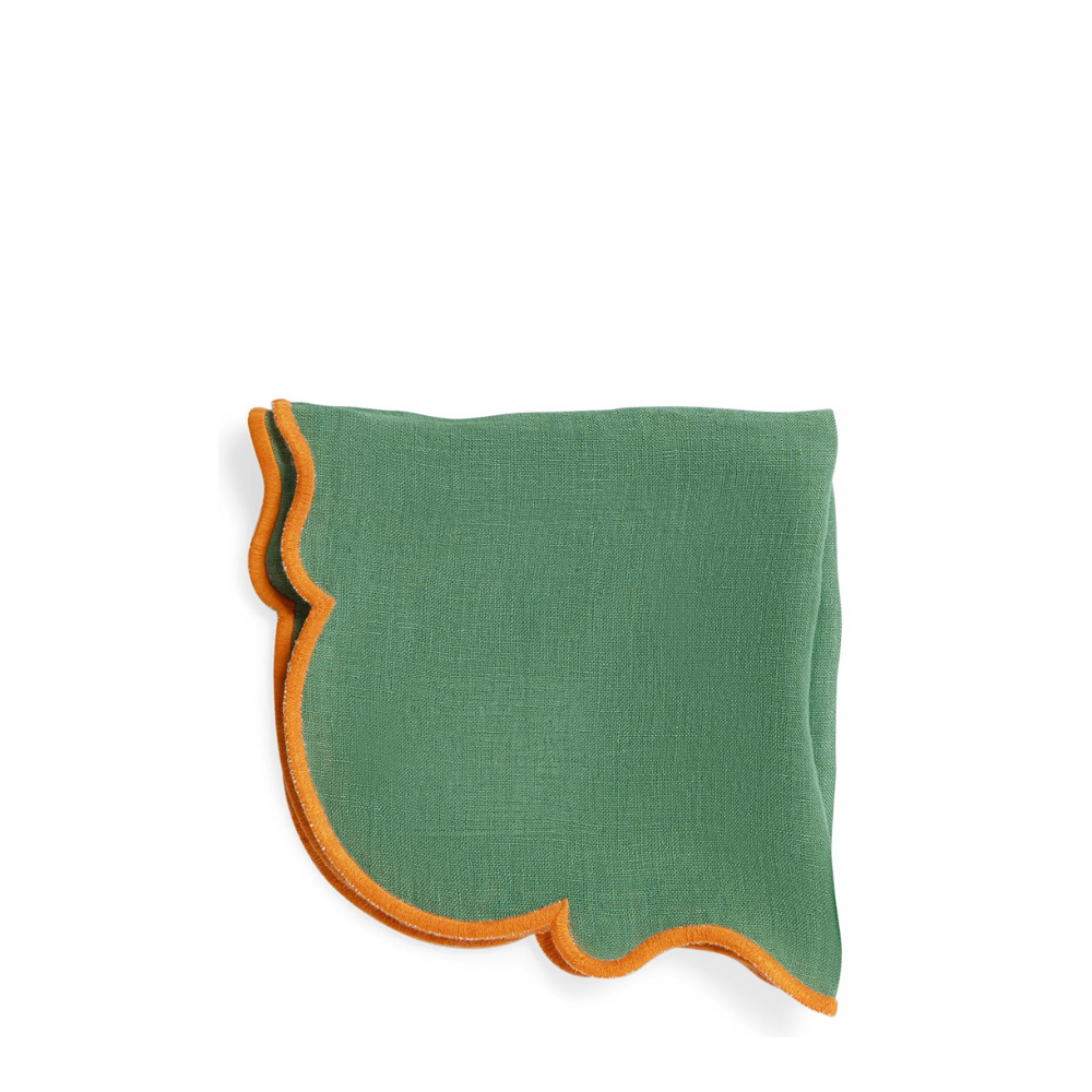 Serviettes 'With Scalloped Edge' - 45 x 45 cm - 2 Pièces