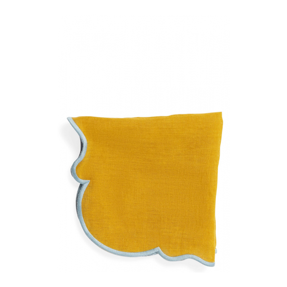 'With Scalloped Edge' Napkins - 45 x 45 cm - 2 Pieces