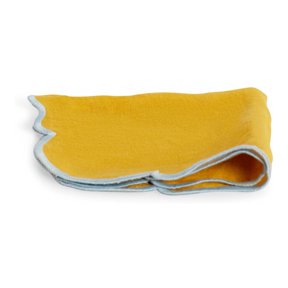 'With Scalloped Edge' Napkins - 45 x 45 cm - 2 Pieces