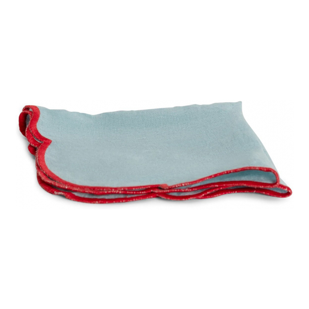 'With Scalloped Edge' Servietten  - 45 x 45 cm - 2 Stücke