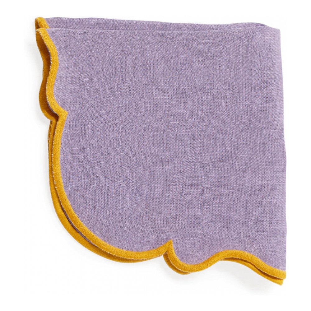 Serviettes 'With Scalloped Edge' - 45 x 45 cm - 2 Pièces