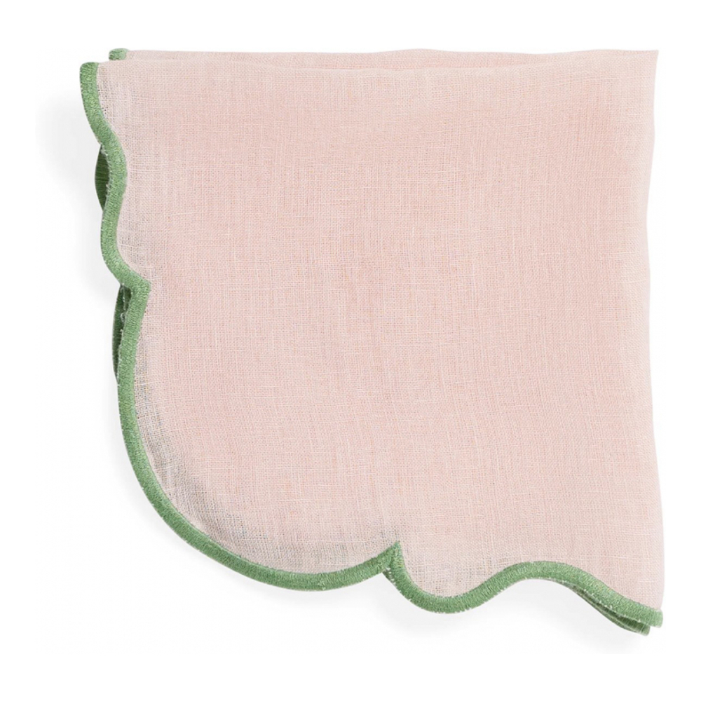 'With Scalloped Edge' Servietten  - 45 x 45 cm - 2 Stücke