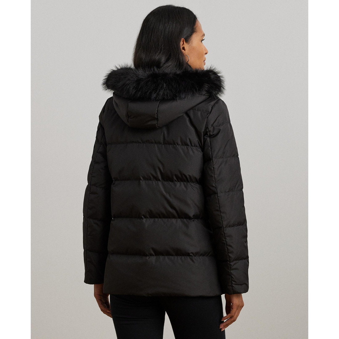 Manteau matelassé 'Faux-Fur Hooded' pour Femmes