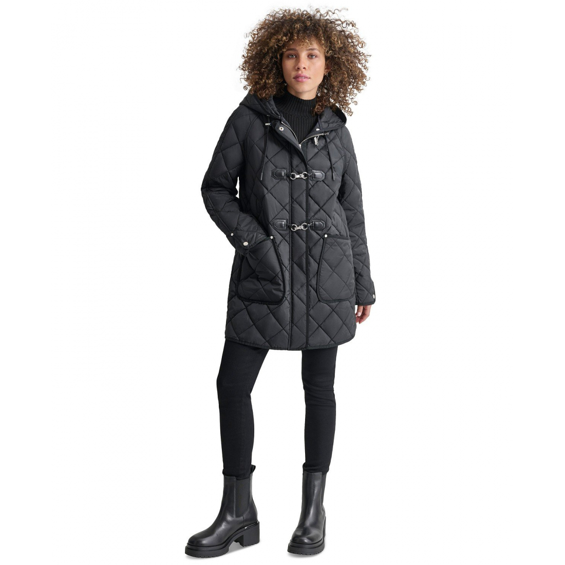'Hooded Toggle Quilted' Mantel für Damen