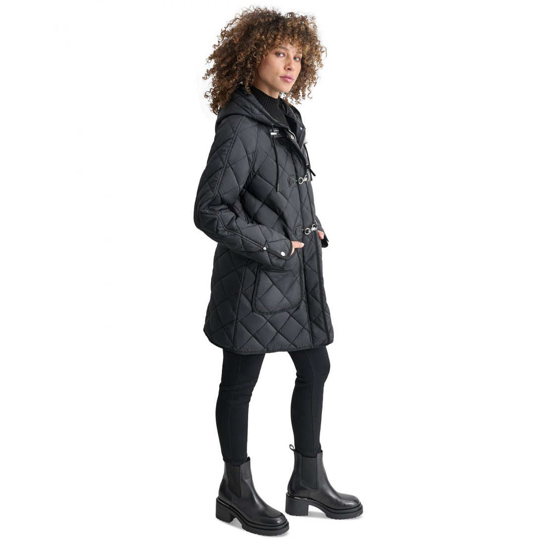 'Hooded Toggle Quilted' Mantel für Damen