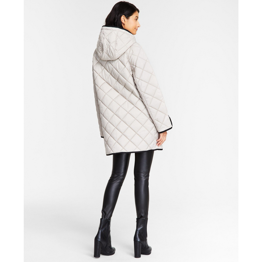 Manteau 'Hooded Toggle Quilted' pour Femmes
