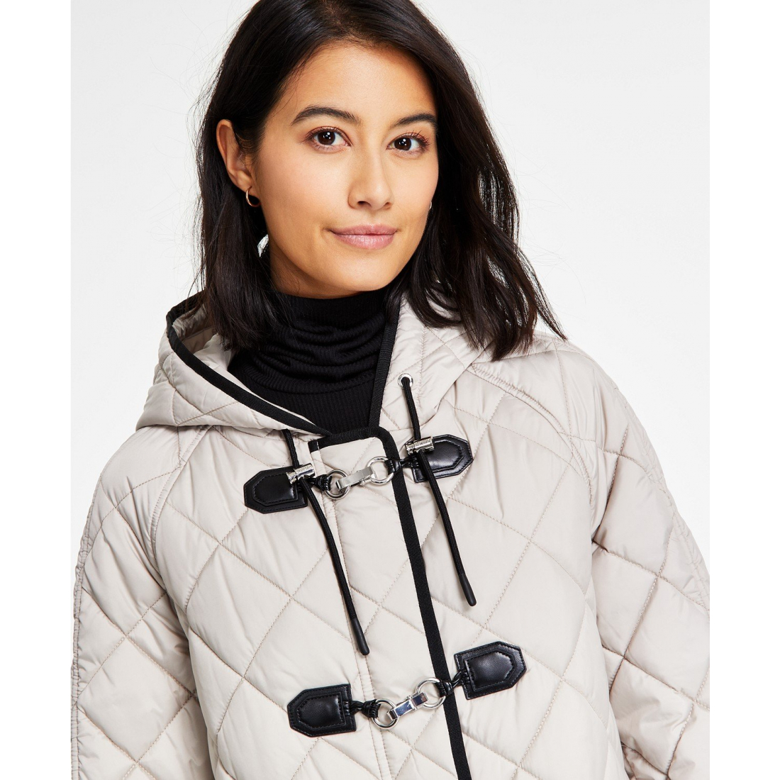 Manteau 'Hooded Toggle Quilted' pour Femmes