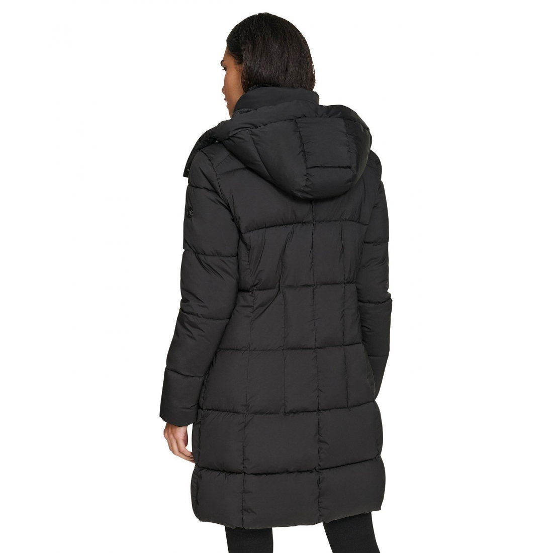 'Hooded Faux-Fur-Lined Midi' Puffermantel für Damen