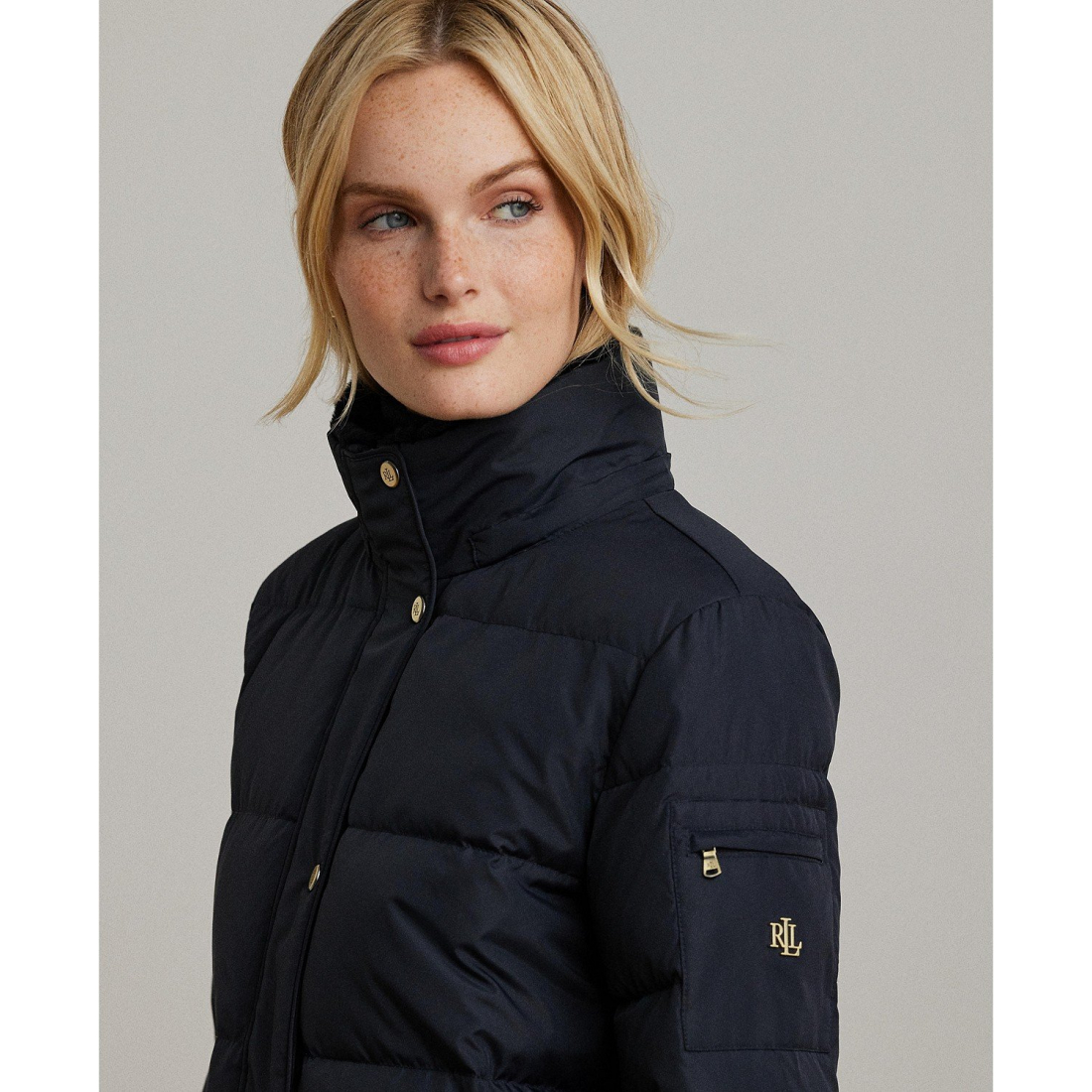 'Faux-Fur Hooded' Puffermantel für Damen