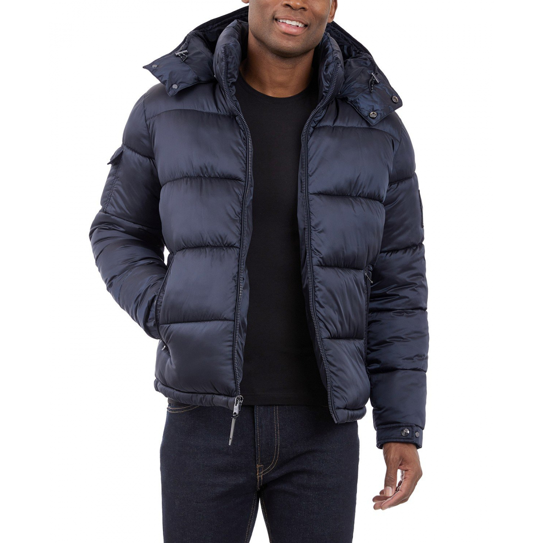 Veste matelassée 'Heavyweight Metallic Finish Hooded' pour Hommes