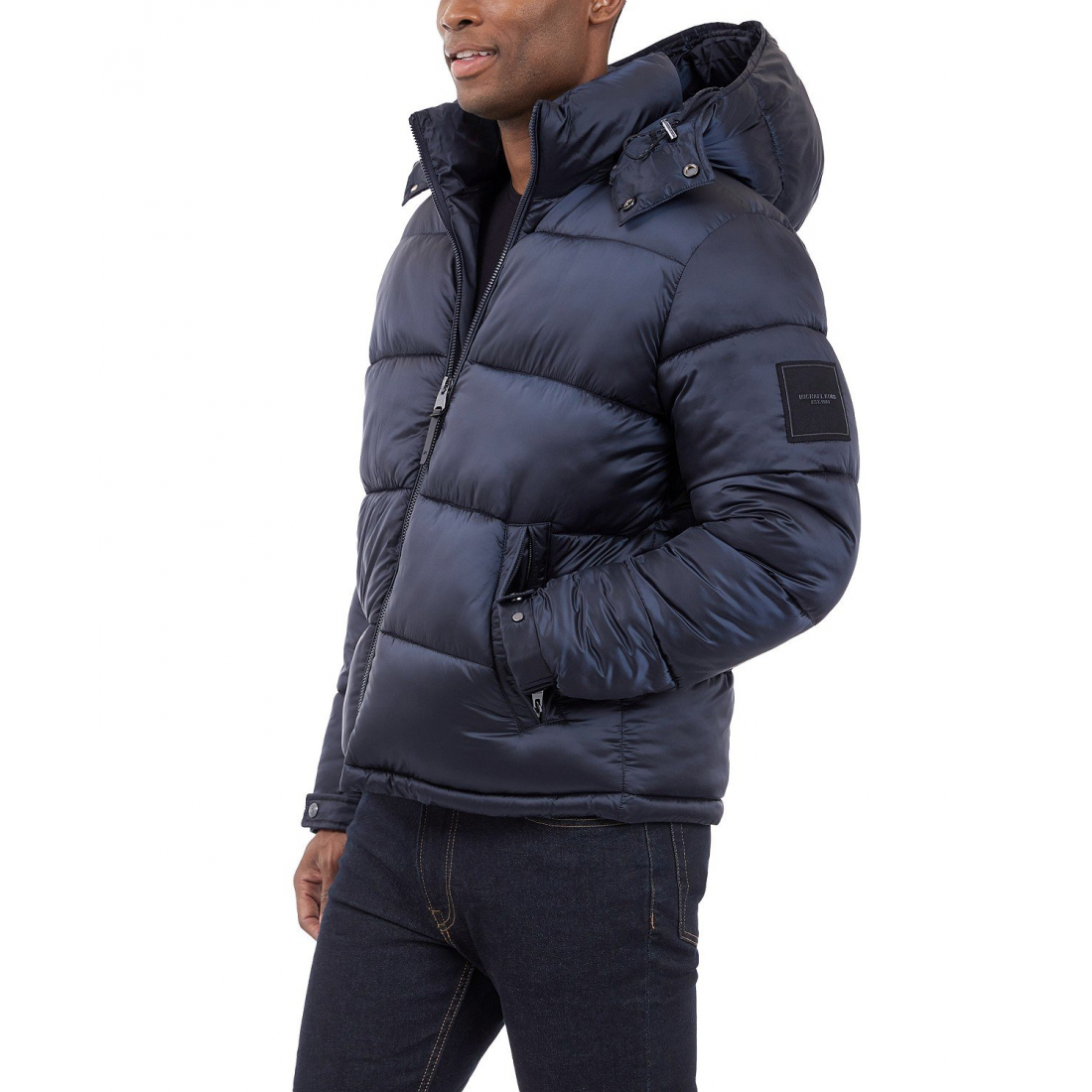Veste matelassée 'Heavyweight Metallic Finish Hooded' pour Hommes