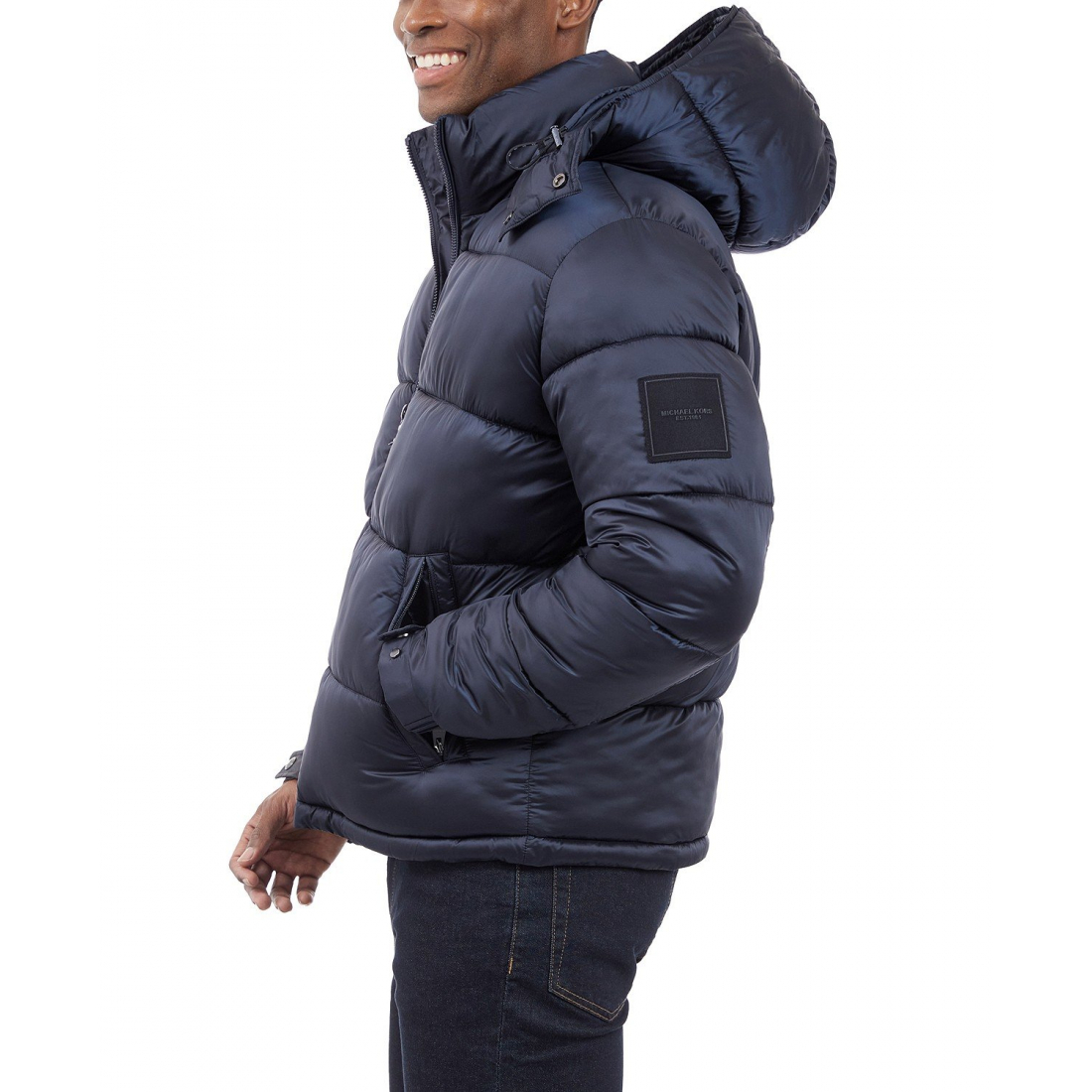 Veste matelassée 'Heavyweight Metallic Finish Hooded' pour Hommes