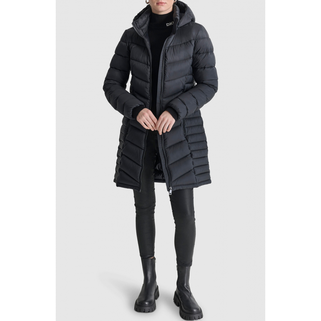 Veste matelassée 'Cire Packable Hooded Longline' pour Femmes