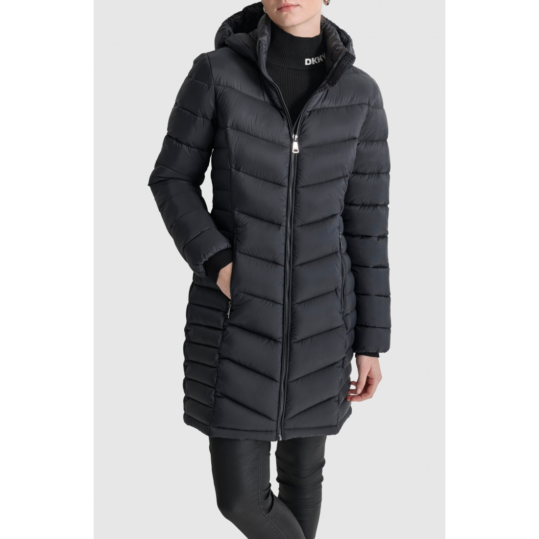 Veste matelassée 'Cire Packable Hooded Longline' pour Femmes