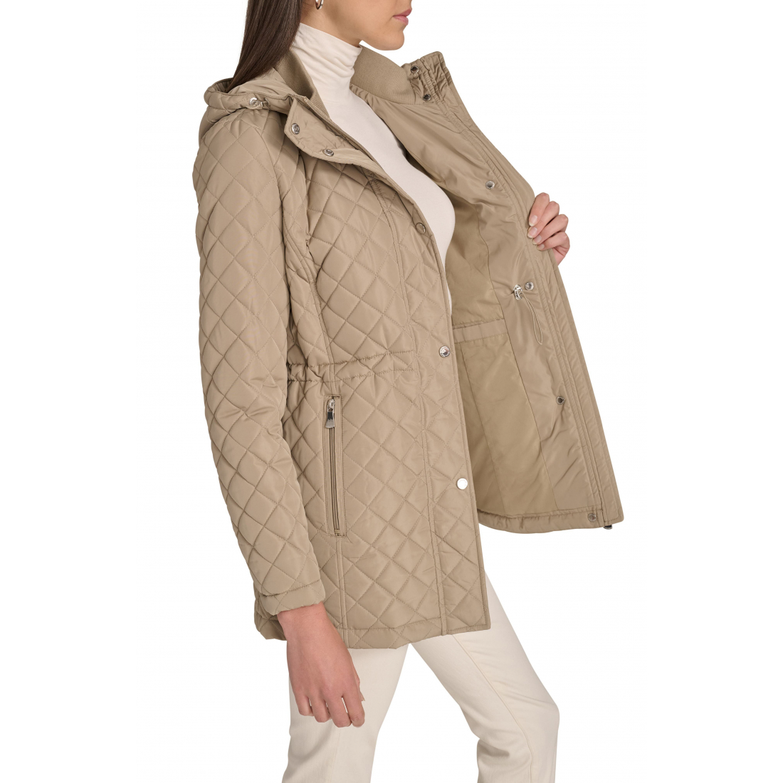 Veste matelassée 'Diamond Hooded' pour Femmes