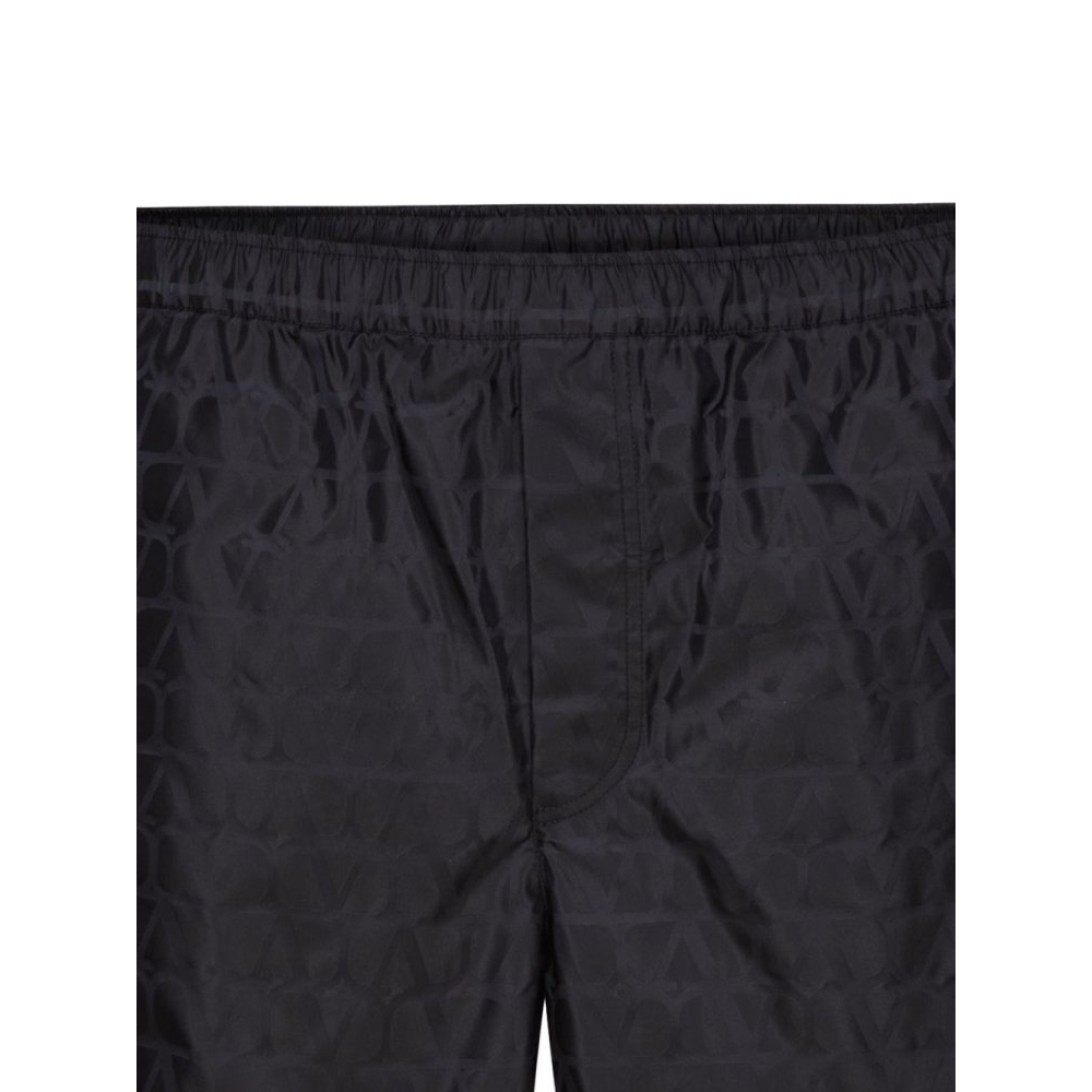Men's 'Optical V Elasticated-Waist' Swimming Shorts