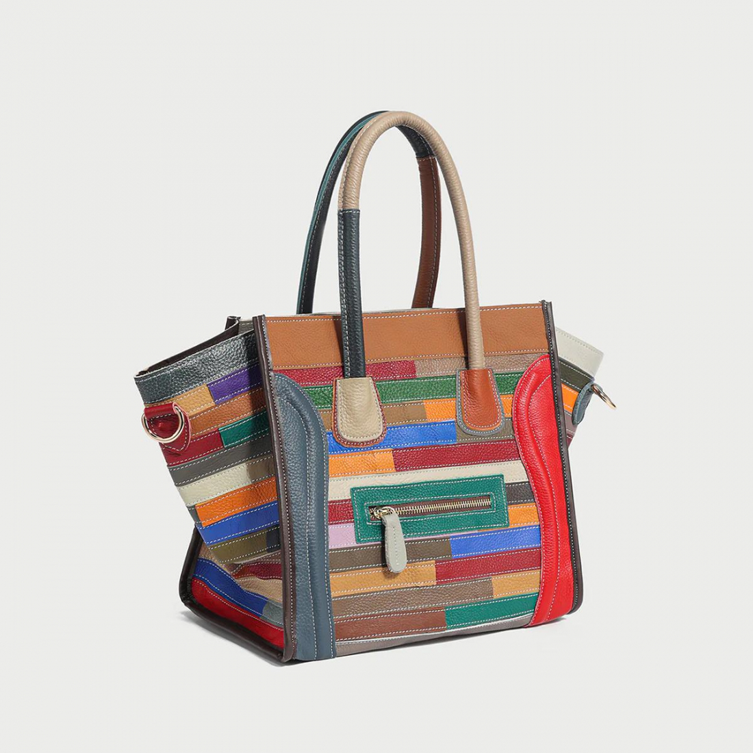 Women's 'Abstract Linear' Top Handle Bag