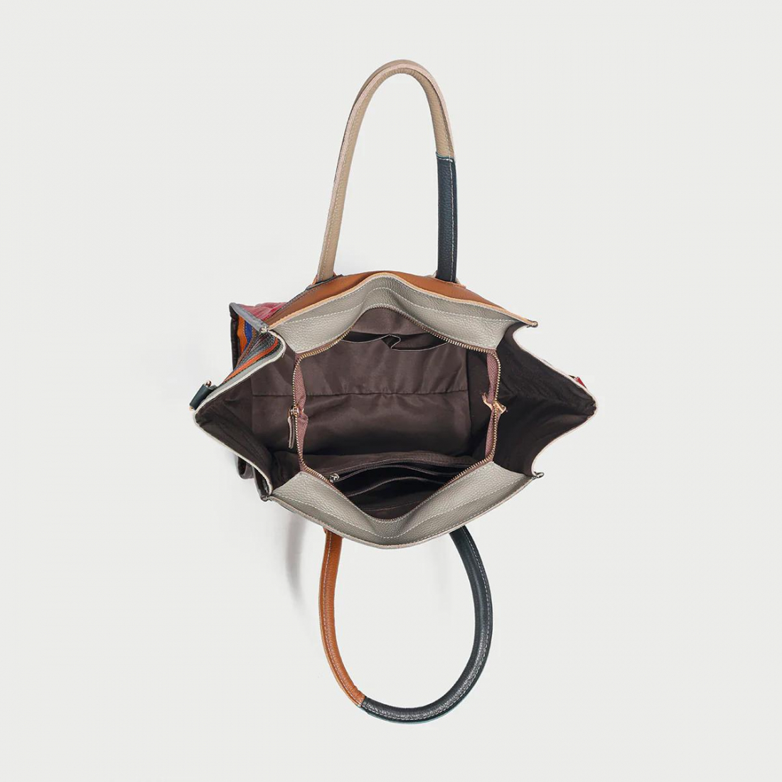 Women's 'Abstract Linear' Top Handle Bag