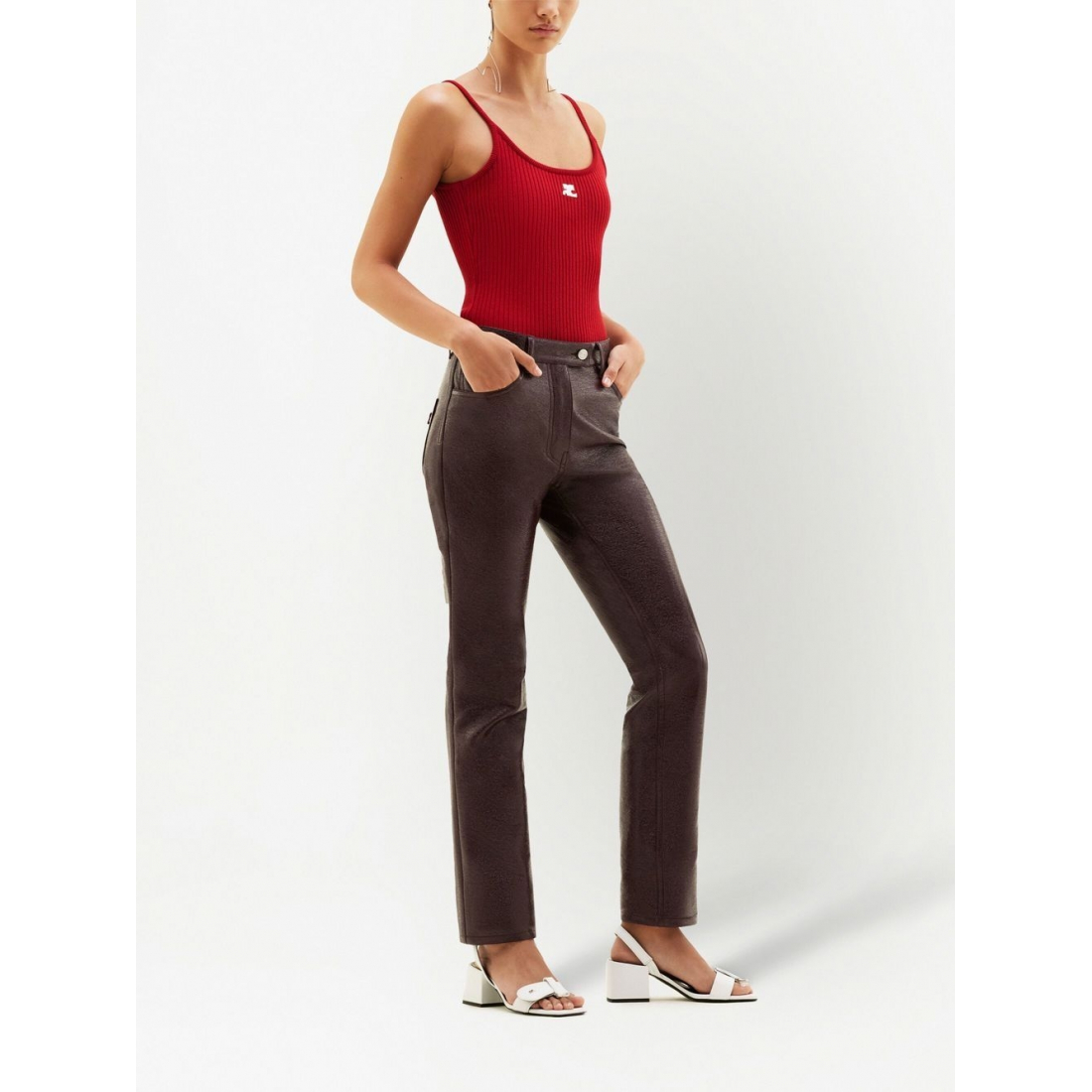 Débardeur 'Ribbed-Knit Ribbed' pour Femmes