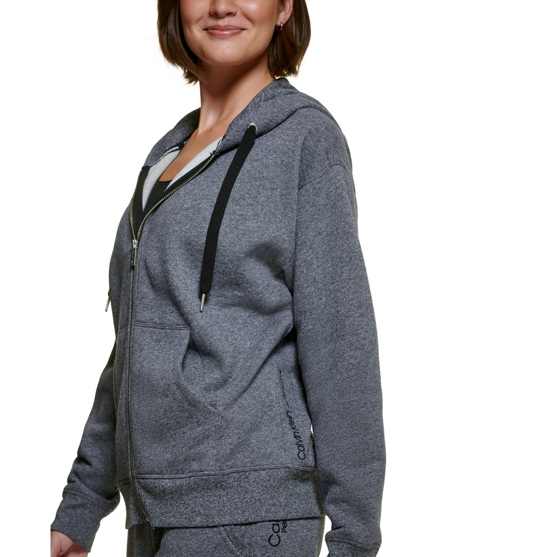 Women's 'Fleece Long-Sleeve Zip-Front Hoodie' Track Jacket