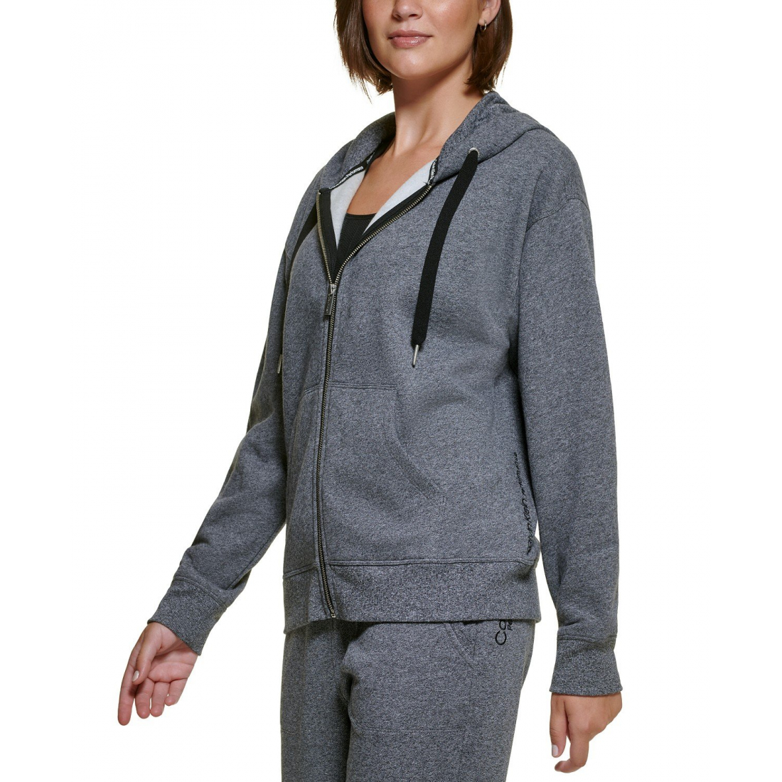 Women's 'Fleece Long-Sleeve Zip-Front Hoodie' Track Jacket