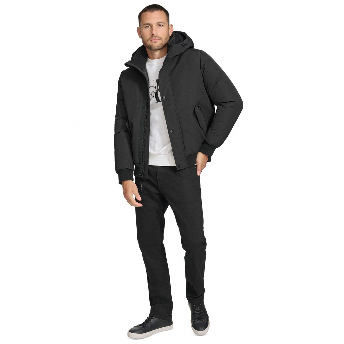 Parka 'Arctic Faille Parka Bomber with Sherpa lined Hood' pour Hommes